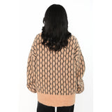HÉST AS FAM New Pattern Heavy Knitwear Tops 6500 Beige