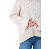 HÉST AS FAM New Pattern Heavy Knitwear Tops 6514 Light Beige Melange