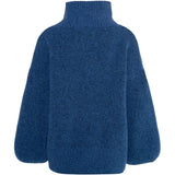 HÉST AS FAM Patch Short Sweater Heavy Knitwear Tops 4007True Navy