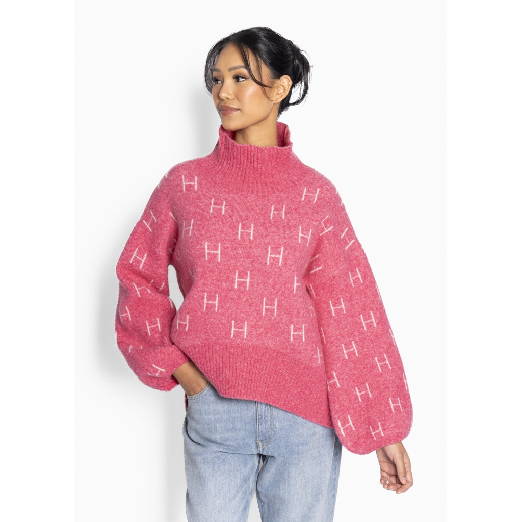 HÉST AS FAM Short Sweater Heavy Knitwear Tops 2505 Chateau Rose