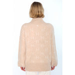 HÉST AS FAM Short Sweater Heavy Knitwear Tops 6514 Light Beige Melange