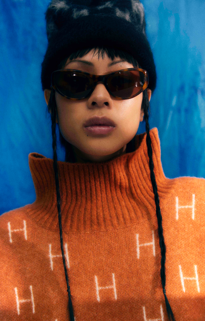 HÉST AS FAM Sweater Long Heavy Knitwear Tops 476 Leather brown