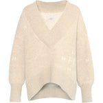 HÉST AS FAM V-neck Sweater Heavy Knitwear Tops