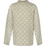 Hést Men FRANK Knitted Sweater Heavy Knitwear Tops 3001 Eucalyptus