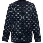 Hést Men FRANK Knitted Sweater Heavy Knitwear Tops 4001 Navy