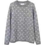 Hést Men FRANK Knitted Sweater Heavy Knitwear Tops 7001 Grey Melange