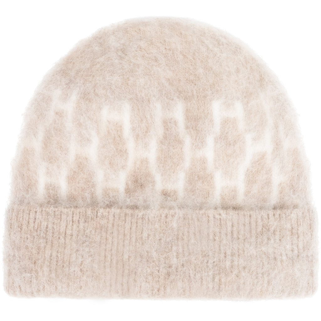 HÉST AS GERA Beanie Accessories Hats/Scarves/Socks 6513 Light Brown Melange