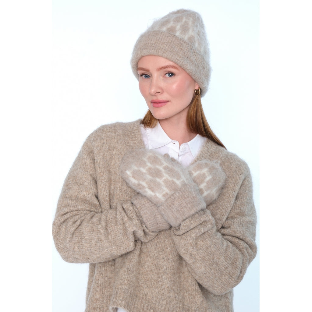 HÉST AS GERA Mittens Accessories Hats/Scarves/Socks 6513 Light Brown Melange