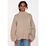 HÉST AS GIANNA Sweater Knitted top 6513 Light Brown Melange