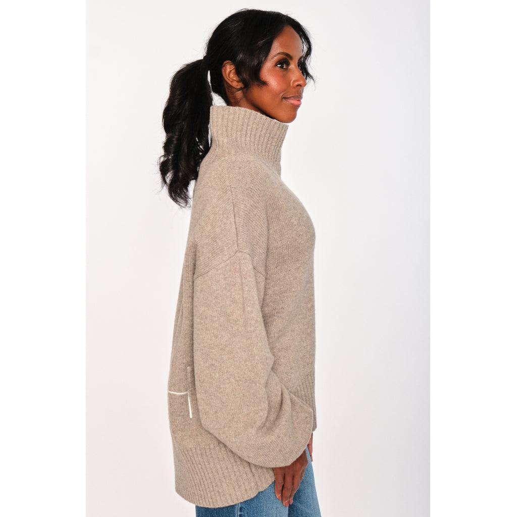 HÉST AS GIANNA Sweater Knitted top 6513 Light Brown Melange
