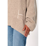 HÉST AS GIANNA Sweater Knitted top 6513 Light Brown Melange