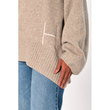 HÉST AS GIANNA Sweater Knitted top 6513 Light Brown Melange