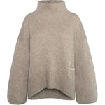 HÉST AS GIANNA Sweater Knitted top 6513 Light Brown Melange