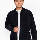 Hést Men HENNING Corduroy Overshirt Outerwear/Vest/Bodywarmer 289 Navy