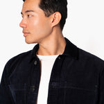 Hést Men HENNING Corduroy Overshirt Outerwear/Vest/Bodywarmer 289 Navy