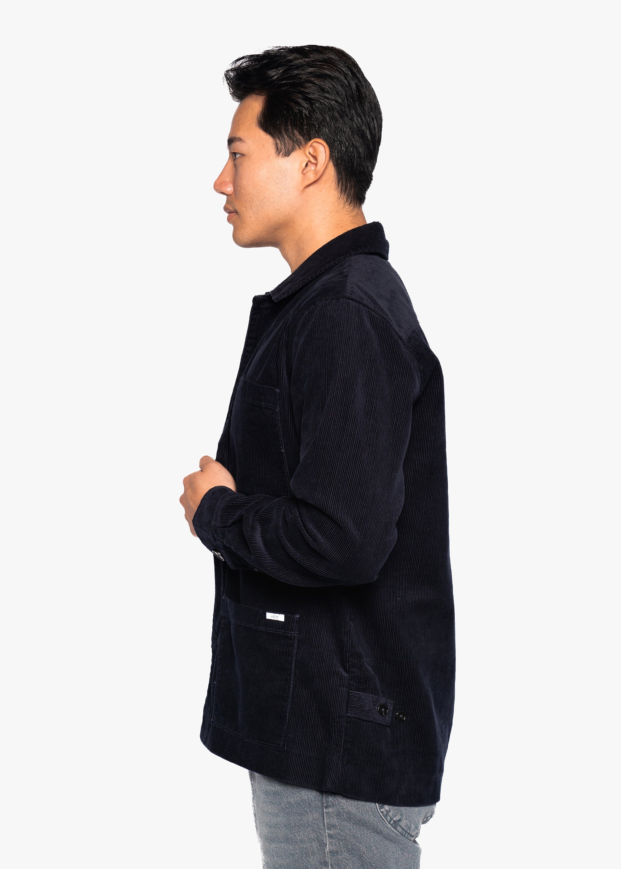 Hést Men HENNING Corduroy Overshirt Outerwear/Vest/Bodywarmer 289 Navy