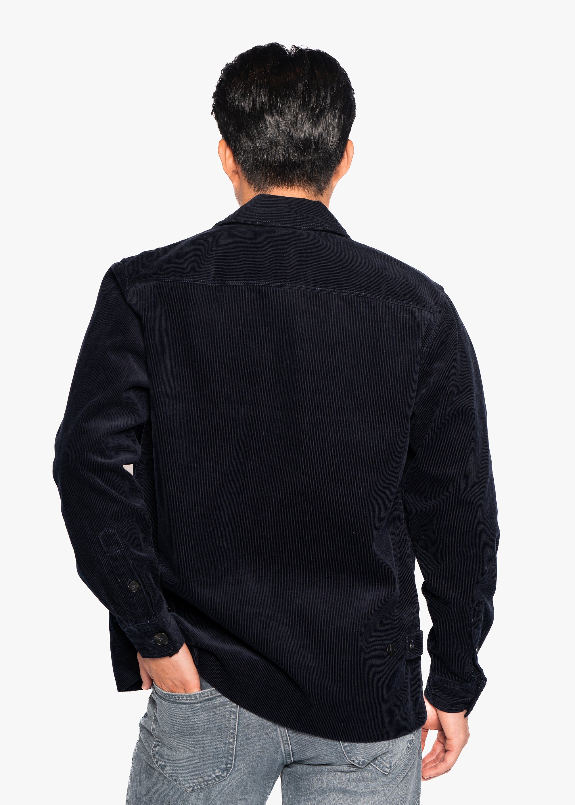 Hést Men HENNING Corduroy Overshirt Outerwear/Vest/Bodywarmer 289 Navy