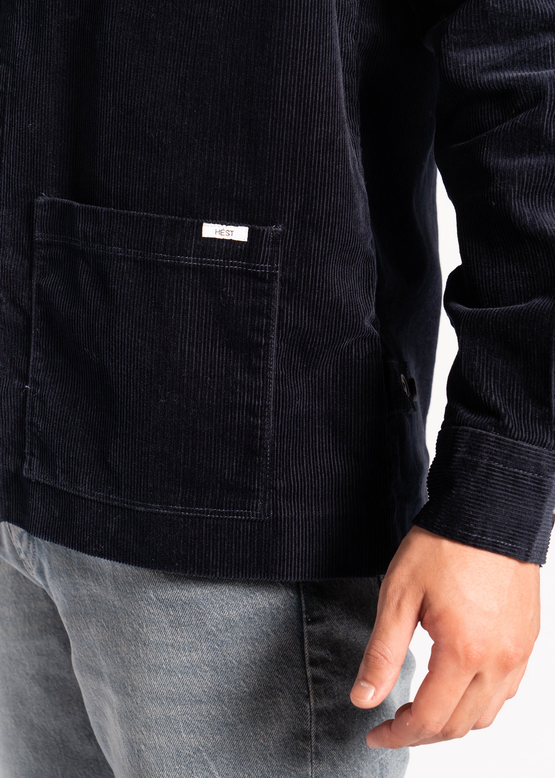 Hést Men HENNING Corduroy Overshirt Outerwear/Vest/Bodywarmer 289 Navy