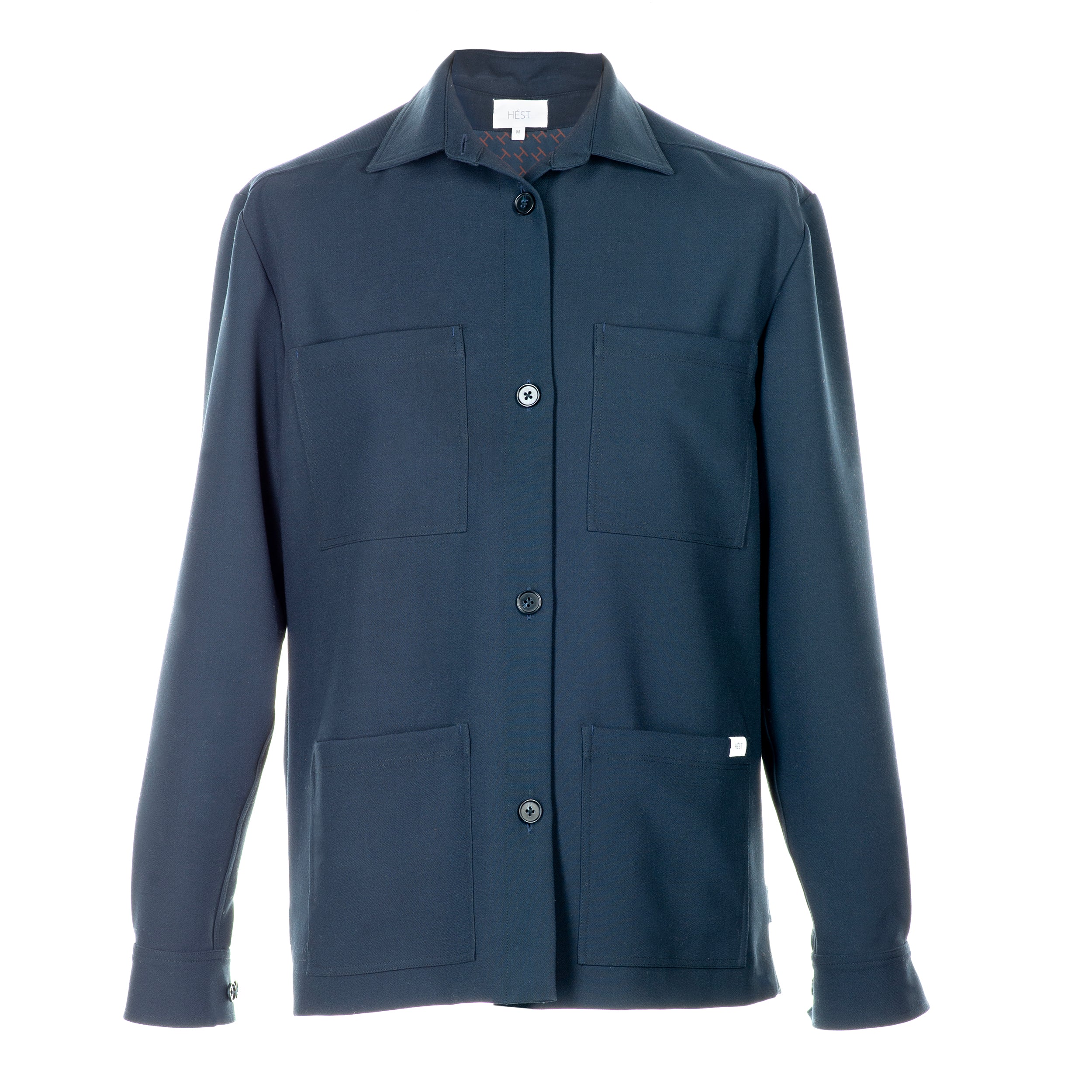 Hést Men HERMAN Twill Overshirt Woven Blouse/Top/Shirt 289 Navy