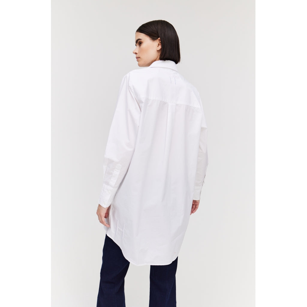 HÉST AS Hést Saga Blouse ,Long Woven Blouse/Top/Shirt 000 White
