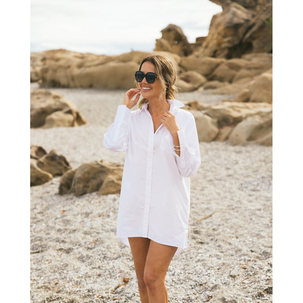 HÉST AS Hést Saga Blouse ,Long Woven Blouse/Top/Shirt 000 White