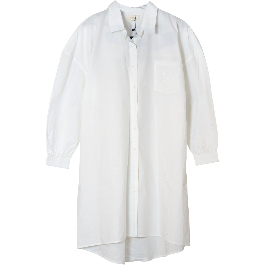 HÉST AS Hést Saga Blouse ,Long Woven Blouse/Top/Shirt 000 White