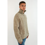 Hést Men IBEN Half-Zip Heavy Knitwear Tops 3001 Eucalyptus