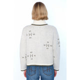HÉST AS IBEN Zip Jacket Heavy Knitwear Tops 0003 White Alyssum