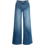 HÉST AS IRINA Wide Leg Woven Pants/Shorts 9502 Medium Wash Blue Denim