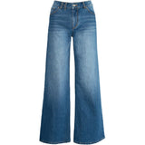 HÉST AS IRINA Wide Leg Woven Pants/Shorts 9502 Medium Wash Blue Denim