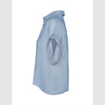 HÉST AS ISABELLA Linen Blouse Woven Blouse/Top/Shirt 4003 Faded Denim