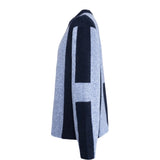 Hést Men ISAK Sweater Heavy Knitwear Tops 4003 Faded Denim