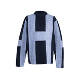 Hést Men ISAK Sweater Heavy Knitwear Tops 4003 Faded Denim