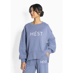 HÉST AS JILLI Sweat Shirt Sweat Tops 4003 Faded Denim