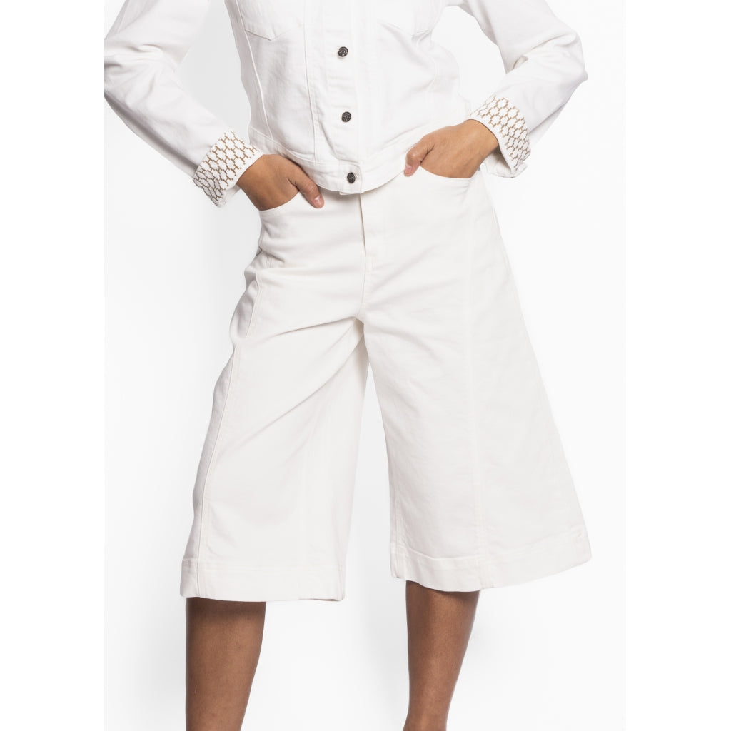 HÉST AS KAIA Capri Jeans Woven Pants/Shorts 0003 White Alyssum