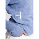 HÉST AS LEAH Wrap Cardigan Heavy Knitwear Tops 4003 Faded Denim