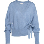 HÉST AS LEAH Wrap Cardigan Heavy Knitwear Tops 4003 Faded Denim