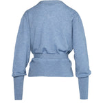 HÉST AS LEAH Wrap Cardigan Heavy Knitwear Tops 4003 Faded Denim