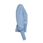 HÉST AS LEAH Wrap Cardigan Heavy Knitwear Tops 4003 Faded Denim
