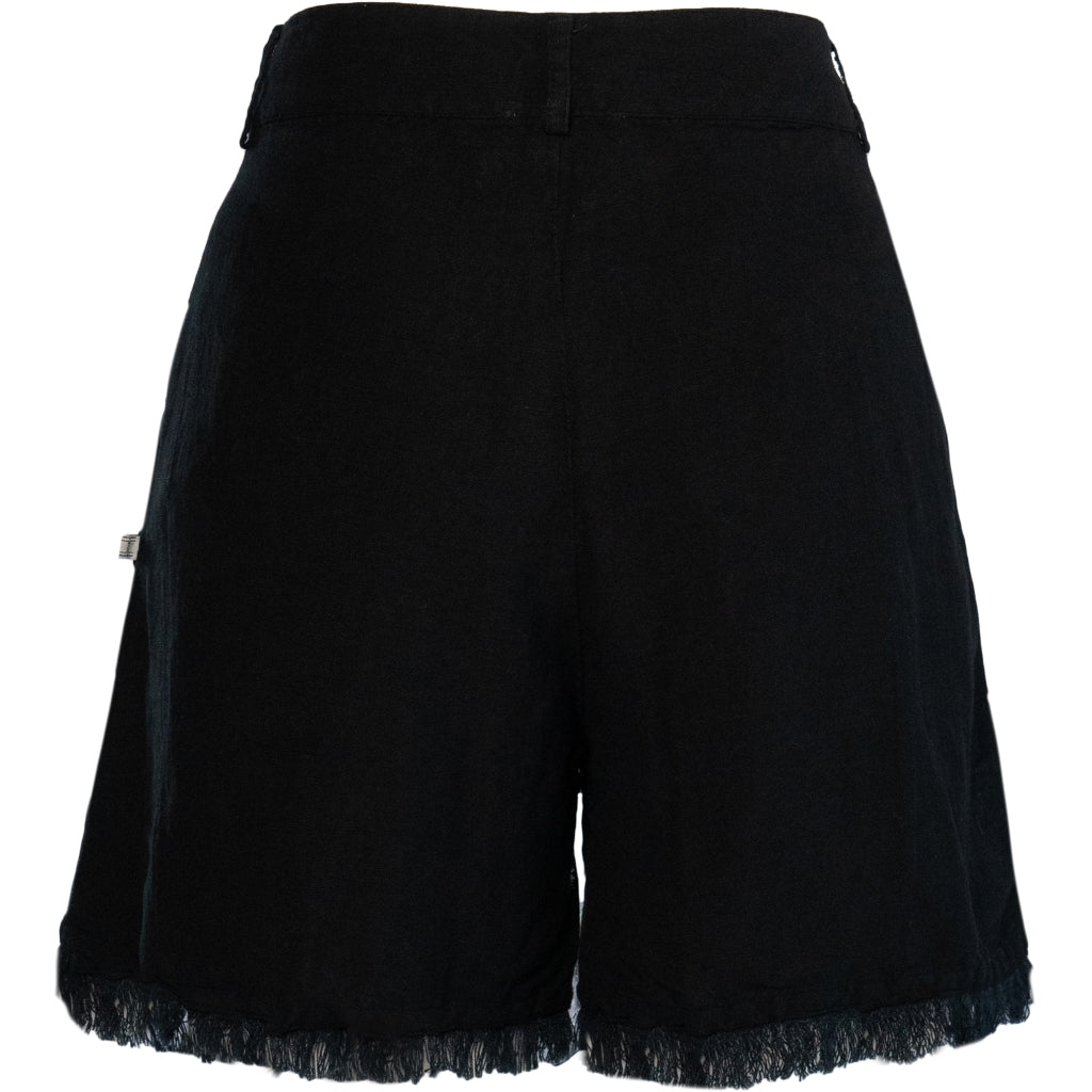 HÉST AS LILA Linen Shorts Woven Pants/Shorts 9000 Jet Black