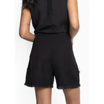 HÉST AS LILA Linen Shorts Woven Pants/Shorts 9000 Jet Black