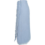 HÉST AS LILA Linen Skirt Woven Skirt/Dress 4003 Faded Denim