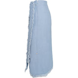 HÉST AS LILA Linen Skirt Woven Skirt/Dress 4003 Faded Denim