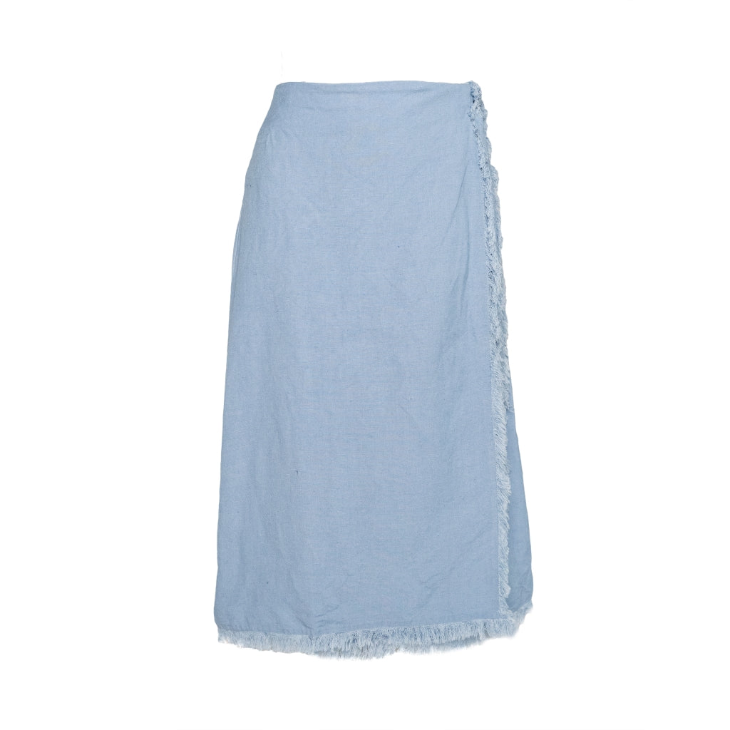 HÉST AS LILA Linen Skirt Woven Skirt/Dress 4003 Faded Denim