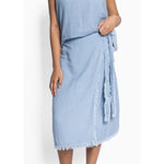HÉST AS LILA Linen Skirt Woven Skirt/Dress 4003 Faded Denim