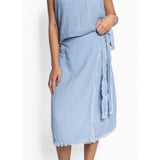 HÉST AS LILA Linen Skirt Woven Skirt/Dress 4003 Faded Denim