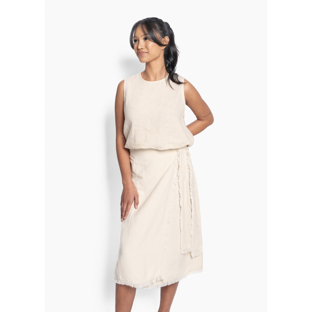 HÉST AS LILA Linen Skirt Woven Skirt/Dress 6503 Summer Sand