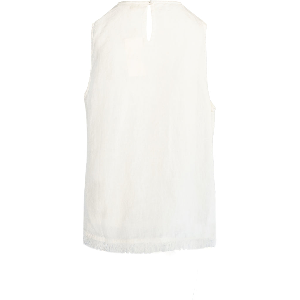 HÉST AS LILA Linen Top Woven Blouse/Top/Shirt 0003 White Alyssum