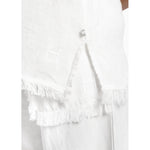 HÉST AS LILA Linen Top Woven Blouse/Top/Shirt 0003 White Alyssum