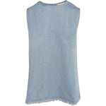 HÉST AS LILA Linen Top Woven Blouse/Top/Shirt 4003 Faded Denim